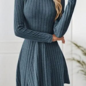 Vestido de mangas largas Corte A