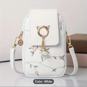 Bolso pequeño, casual, con zipper y tira larga ajustable