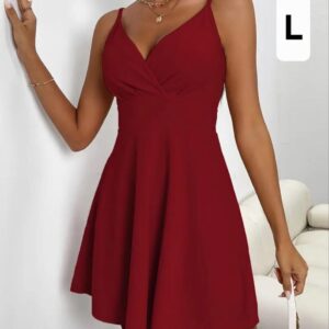 Vestido corte A de tirantes.