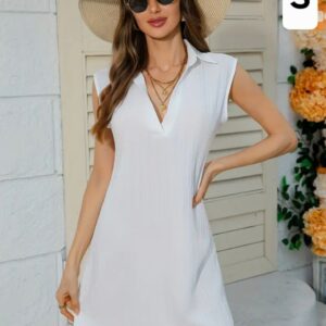 Camisero blanco con cuello.