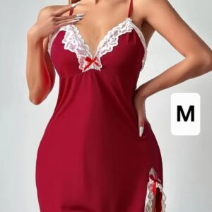 Vestido ligero para dormir, con encaje.